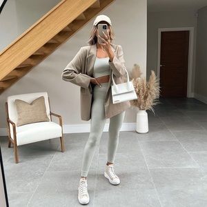 Ribbed workout or pj set H&M